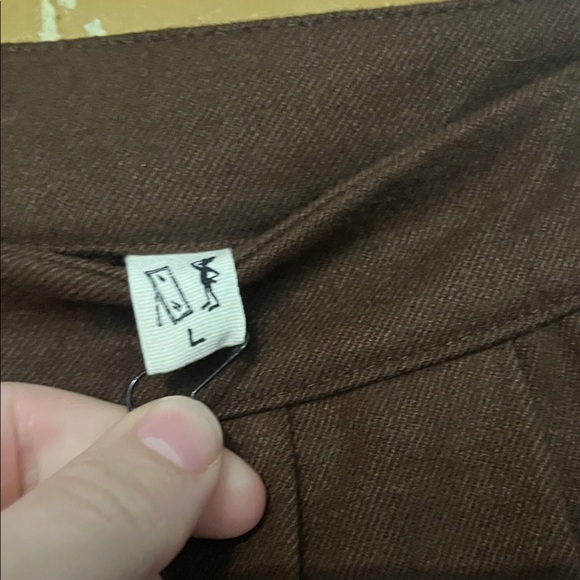 Fashion Brand Company Brown pleated business skirt - Picture 2 of 2